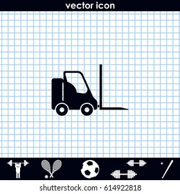 Fork lift icon.