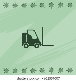 Fork lift icon.