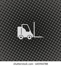 Fork lift icon.