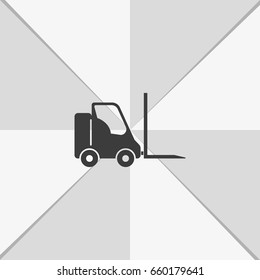 Fork lift icon.
