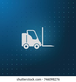 Fork lift icon.