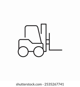 fork lift icon sign vector