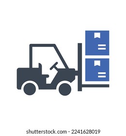 Fork lift icon, Vector Graphics