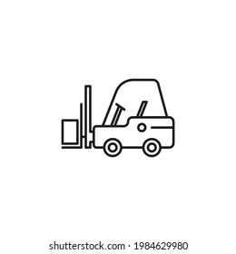 Ilustración vectorial del icono de elevación de horquilla