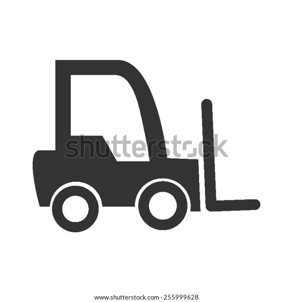 Fork Lift Vector Image Be Used Stock Vector (royalty Free) 255999628 