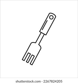 fork line vector new icon