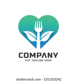 fork logo template for company