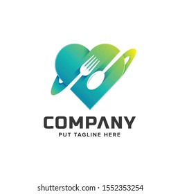 fork logo template for company