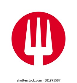 fork logo vector.