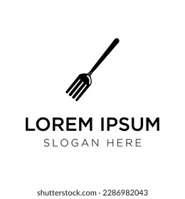 fork logo vector illustration isolated on white background
