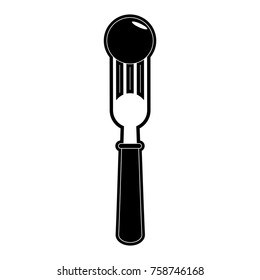 Fork with olive icon vector illustration graphic design