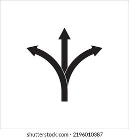 fork on the road icon vector illustration symbol design