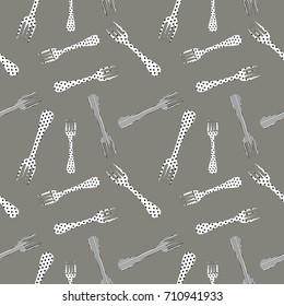 fork pattern vector illustration