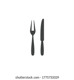 Fork plate spoon icon vector illustration design