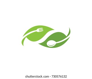 Fork, plate, spoon icon vector illustration