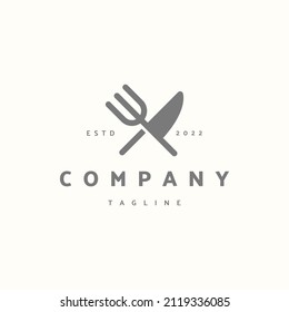 Fork premium icon sign symbol. Hipster vintage logo design vector illustration