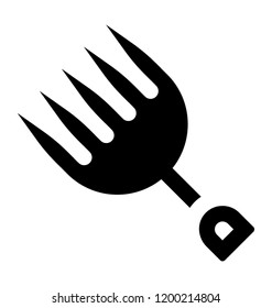 
A fork or rake for gardening purpose
