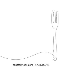 Gabelrestaurant-Hintergrund, Vektorgrafik