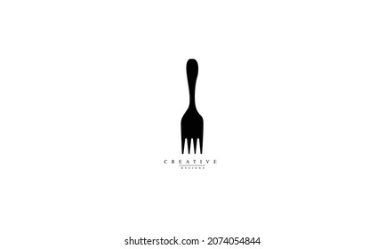  fork restaurant vector logo design