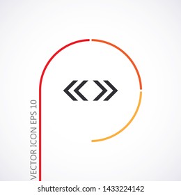 fork in the road icon . Lorem Ipsum Illustration design