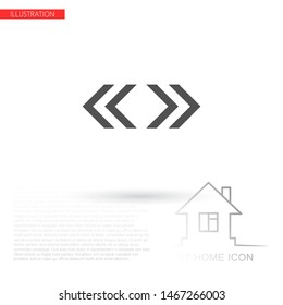 fork in the road icon . Lorem Ipsum Illustration design