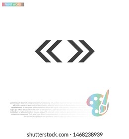 fork in the road icon . Lorem Ipsum Illustration design