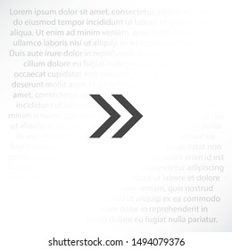 fork in the road icon . Lorem Ipsum Illustration design