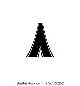 fork in the road logo illustration design