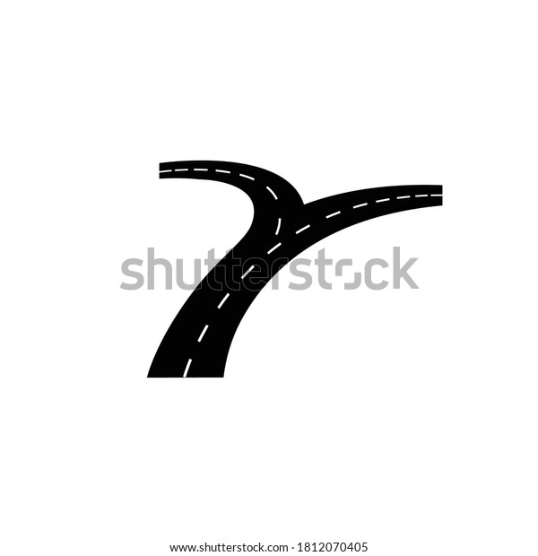 fork in the road
logo illustration design