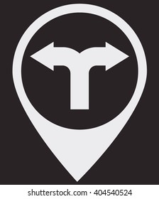Fork in Road Sign