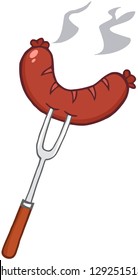 Fork With Sausage