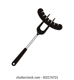 fork with sausage icon