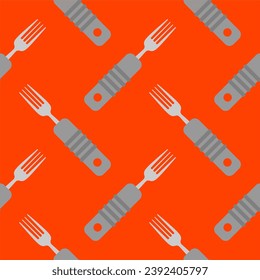 fork seamless pattern vector illustration. cutlery patterns for backgrounds, packaging, textures, fabric patterns, wallpapers, wall decorations for restaurants, cafes and other places to eat