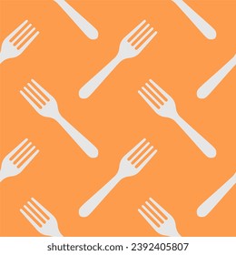 fork seamless pattern vector illustration. cutlery patterns for backgrounds, packaging, textures, fabric patterns, wallpapers, wall decorations for restaurants, cafes and other places to eat