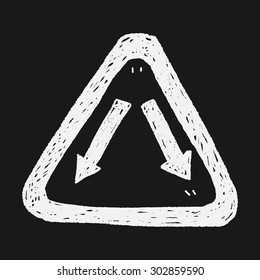 Fork sign doodle