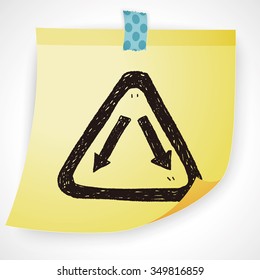 Fork sign doodle