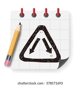 Fork sign doodle