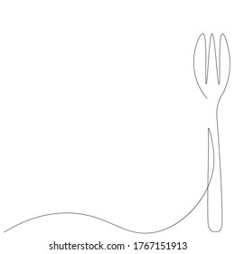 Silhouette de horquilla sobre fondo blanco, ilustración vectorial