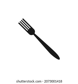 Gabelsilhouette, Vektorgrafik auf weißem Hintergrund.