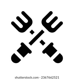 fork solid icon. vector icon for your website, mobile, presentation, and logo design.