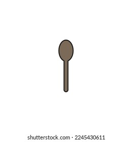 fork and spon icon vector on white background