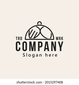 bifurcación , cuchara, portapapeles para el diseño del logotipo vectorial de placa portadora. ilustración vectorial