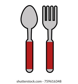 fork and spoon cutlery icon