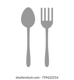 fork and spoon cutlery icon