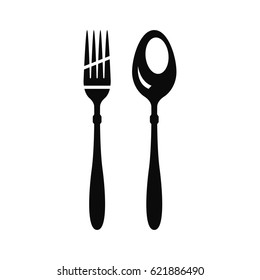 fork and spoon. Cutlery vector
