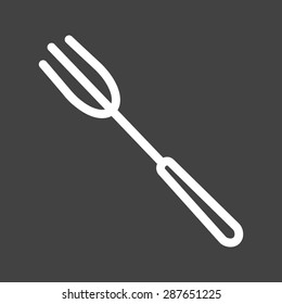 Fork, spoon, cuttlery icon vector image. Can also be used for eatables, food and drinks. Suitable for use on web apps, mobile apps and print media