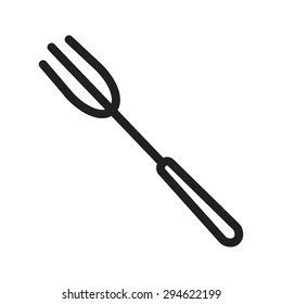 Fork, spoon, cuttlery icon vector image. Can also be used for eatables, food and drinks. Suitable for use on web apps, mobile apps and print media