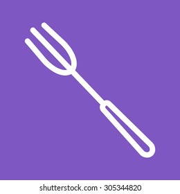 Fork, spoon, cuttlery icon vector image. Can also be used for eatables, food and drinks. Suitable for use on web apps, mobile apps and print media