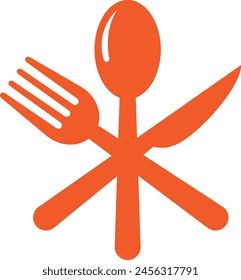fork and spoon design for logo and banner designs