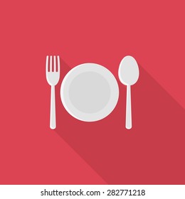 fork spoon dish icon